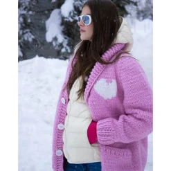 Gogo Short Heart Cardigan