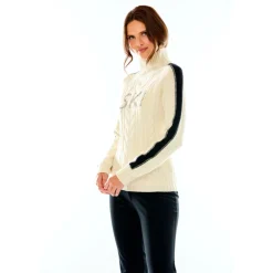 M. MILLER Elle Crystal Stripe Sweater