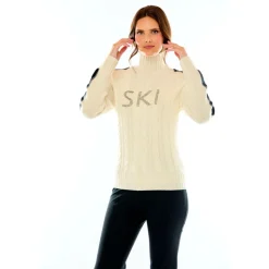 M. MILLER Elle Crystal Stripe Sweater