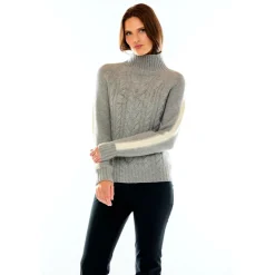 M. MILLER Elle Crystal Stripe Sweater