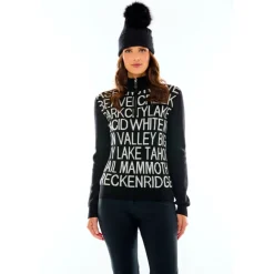 M. MILLER Resort Lettering Half Zip